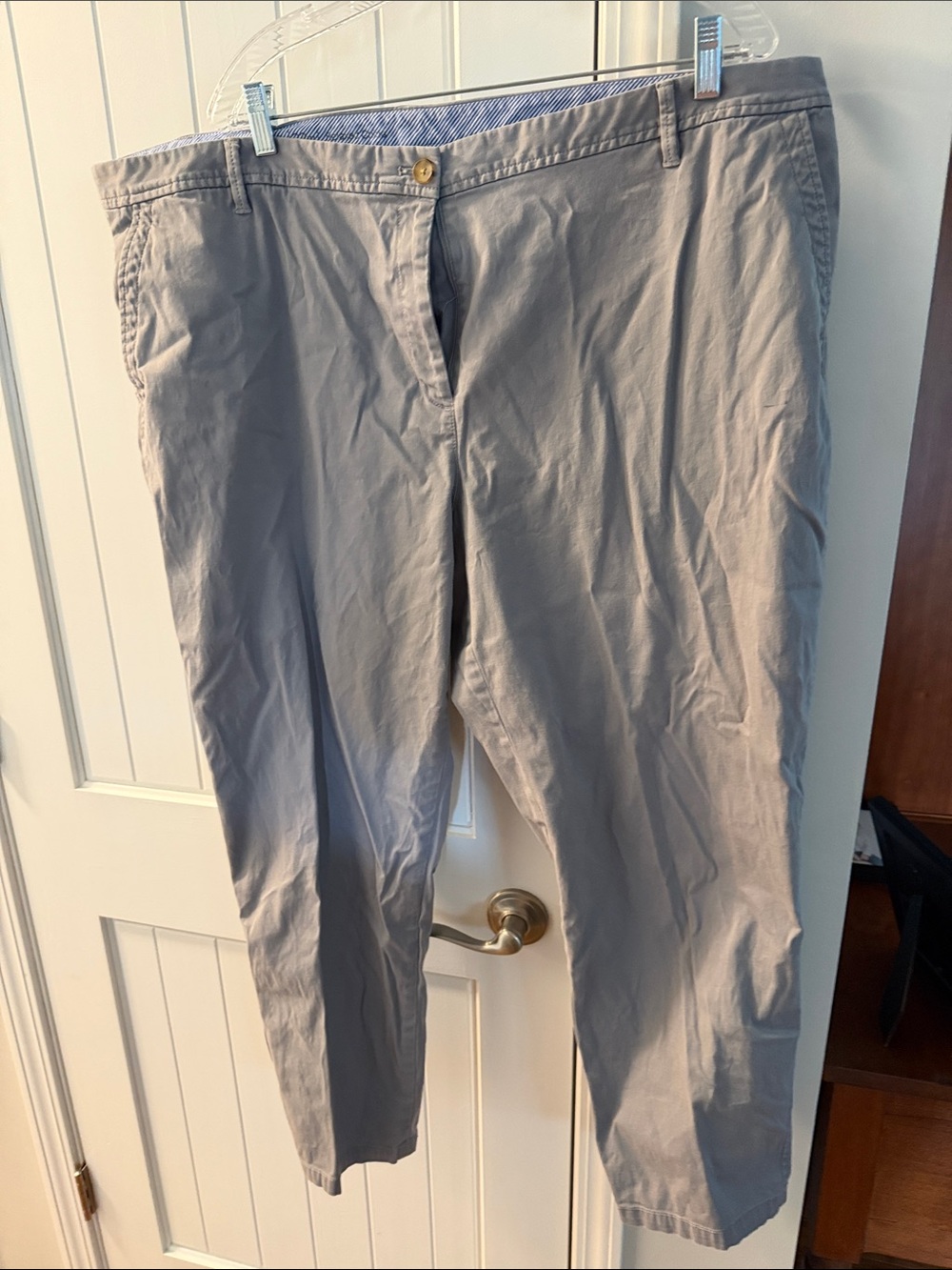 Talbots Light Gray Women's Relaxed Chino Pants